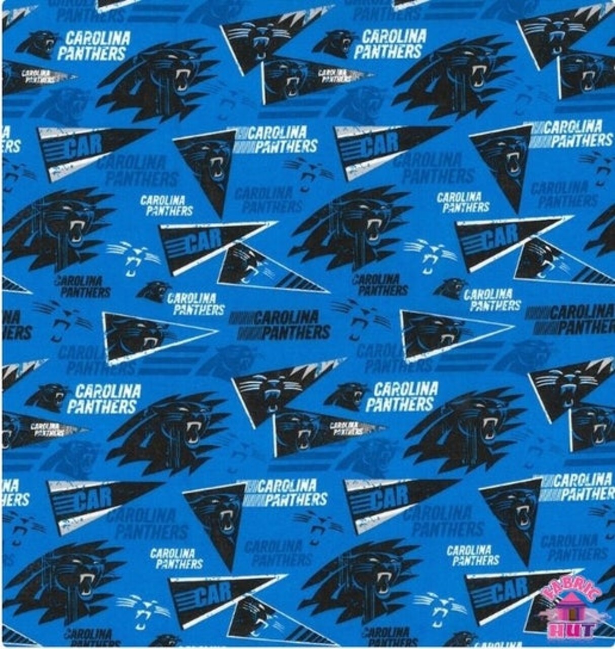 Licensed NFL Carolina Panthers Retro Cotton 70317D Fabric by the Yard